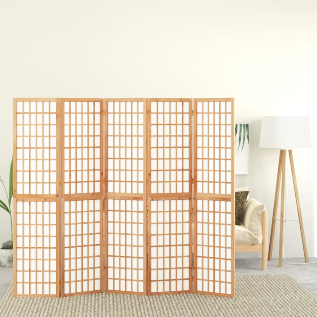 Biombo plegable con 3 paneles estilo japonés 120x170 cm
