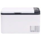 Cooler with PP and PE handle, black and white, 18 L