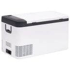Cooler with PP and PE handle, black and white, 18 L