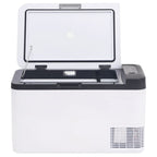 Cooler with PP and PE handle, black and white, 18 L