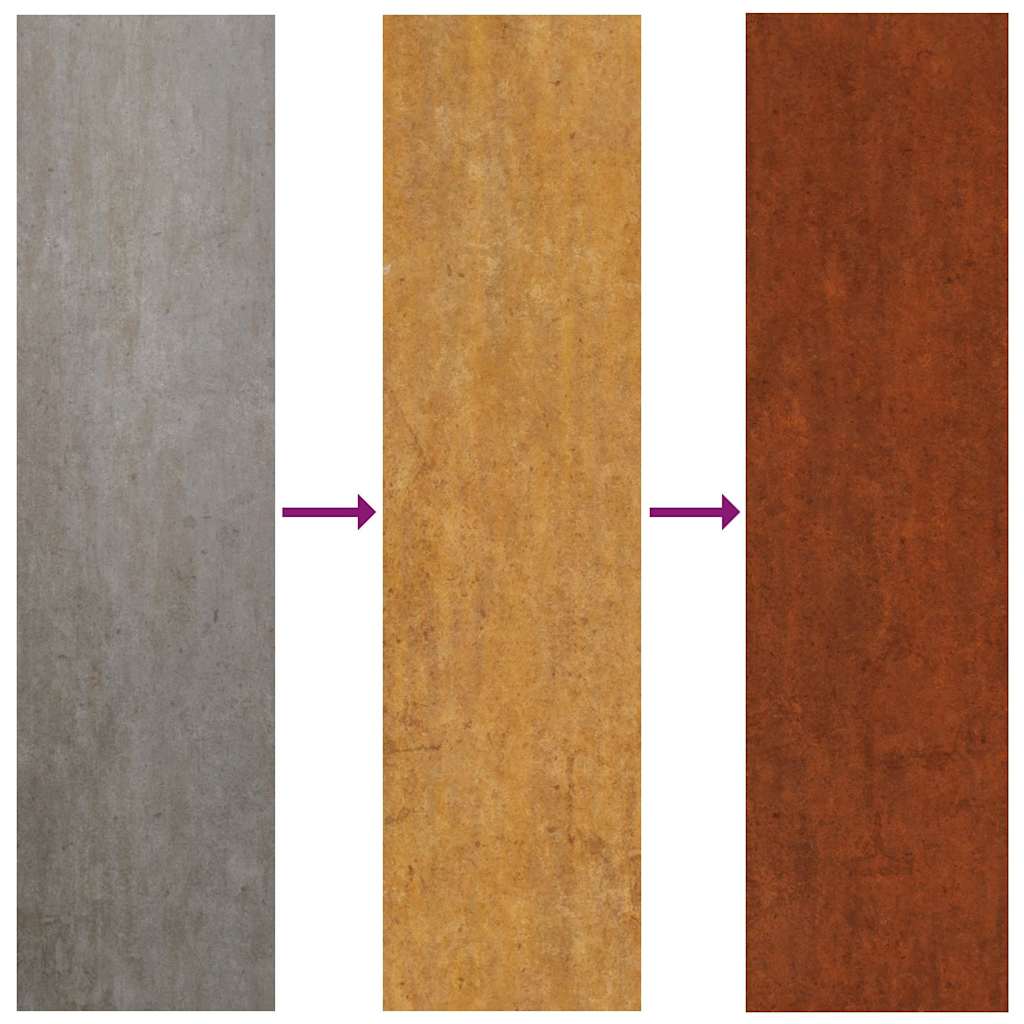 Adorno de pared de jardín acero corten cabeza de Buda 55x55 cm