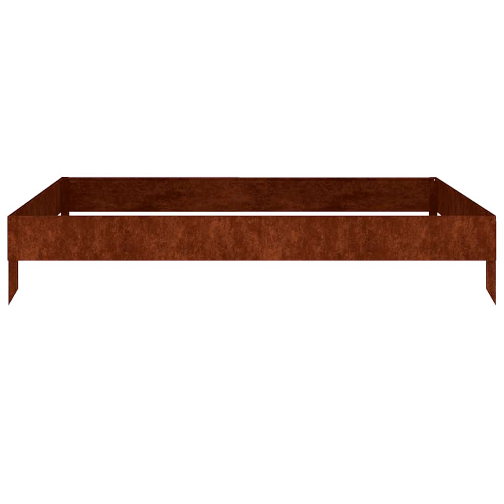 Jardinera acero corten 100x100x18,5 cm