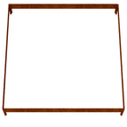 Jardinera acero corten 100x100x18,5 cm