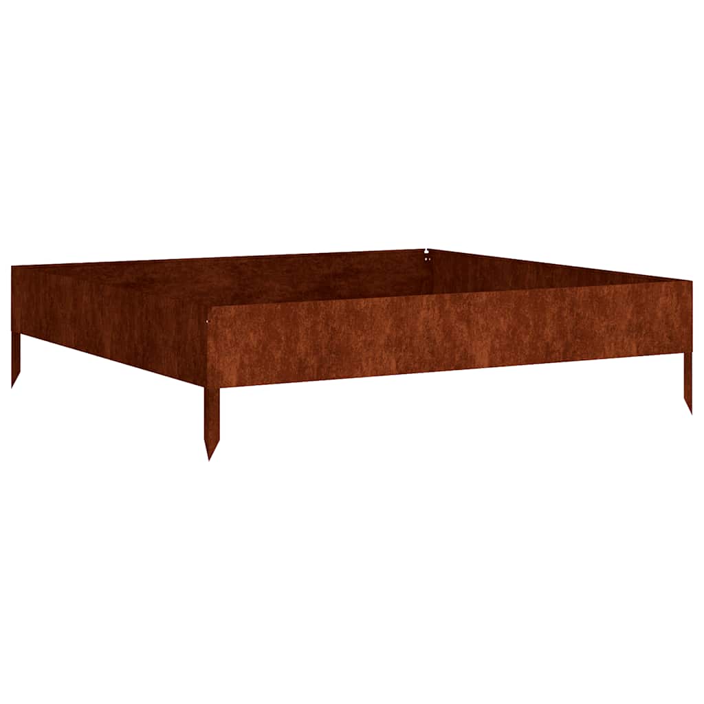 Jardinera acero corten 100x100x26 cm