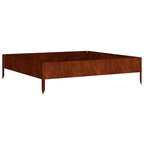 Jardinera acero corten 100x100x26 cm