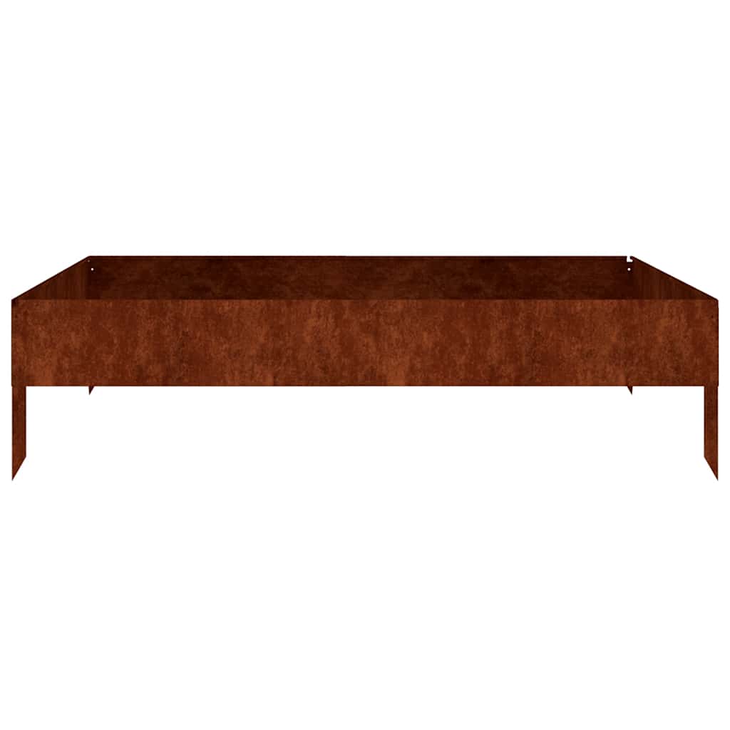 Jardinera acero corten 100x100x26 cm