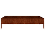 Jardinera acero corten 100x100x26 cm