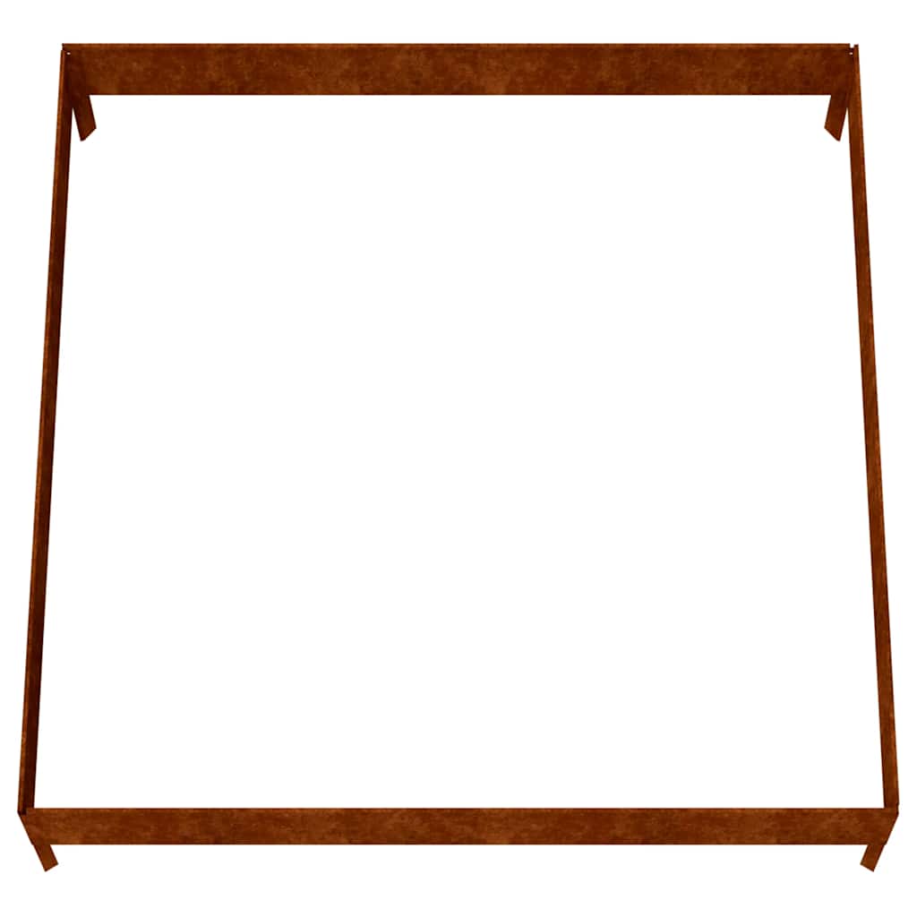 Jardinera acero corten 100x100x26 cm