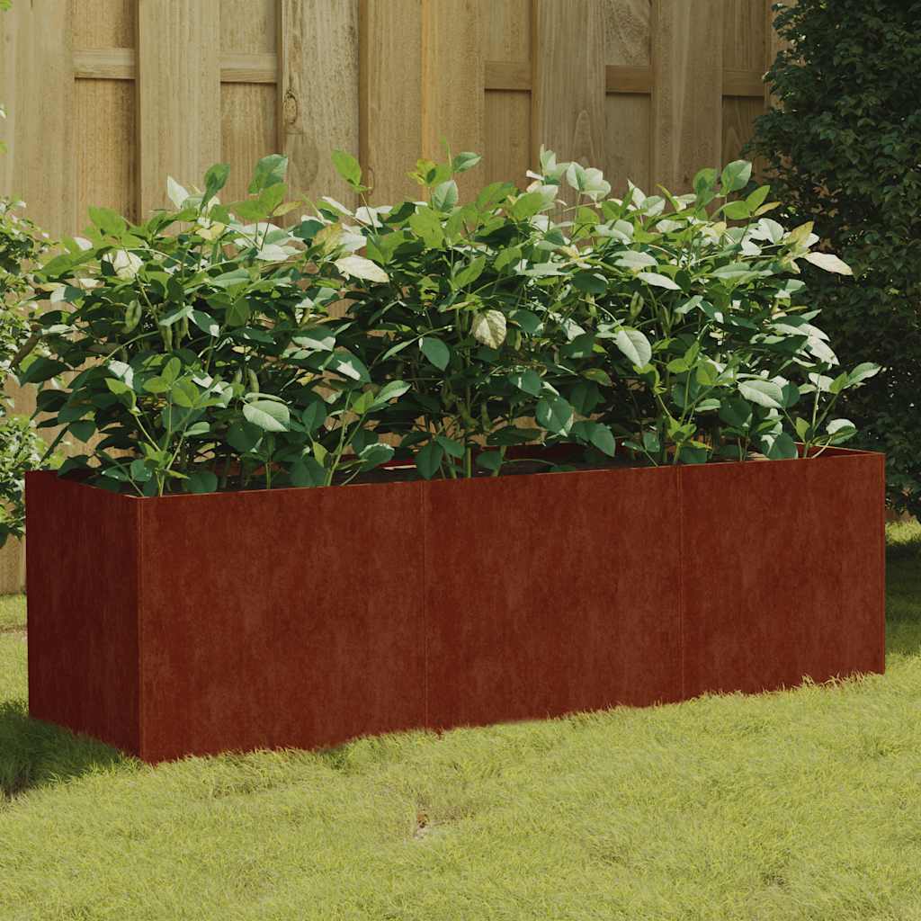 Jardinera acero corten 100x100x36 cm