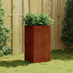 Jardinera acero blanco 32x29x75 cm