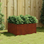 Jardinera acero blanco 32x29x75 cm