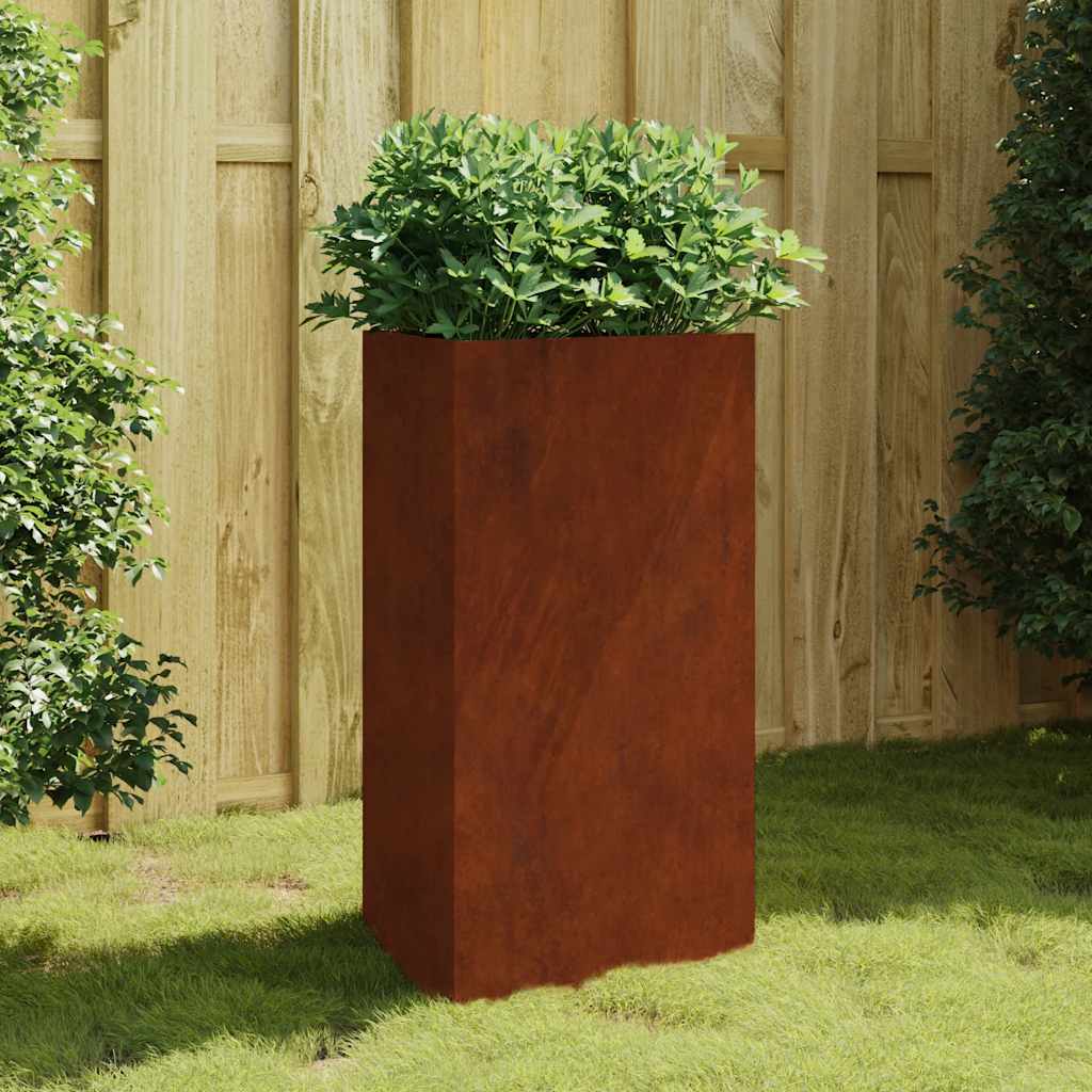 Jardinera acero corten 100x100x18,5 cm