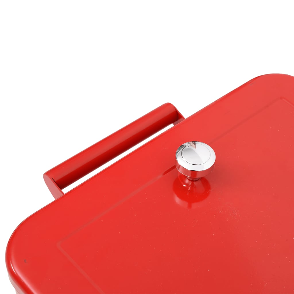 Carrito nevera con ruedas rojo 92x43x89 cm
