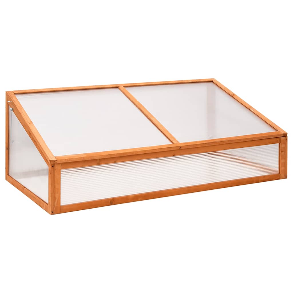 Fir wood gray greenhouse 110x56x39 cm
