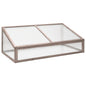 Invernadero madera de abeto gris 110x56x39 cm