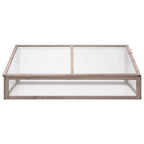 Invernadero madera de abeto gris 110x56x39 cm