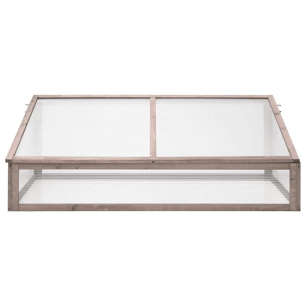 Invernadero madera de abeto gris 110x56x39 cm