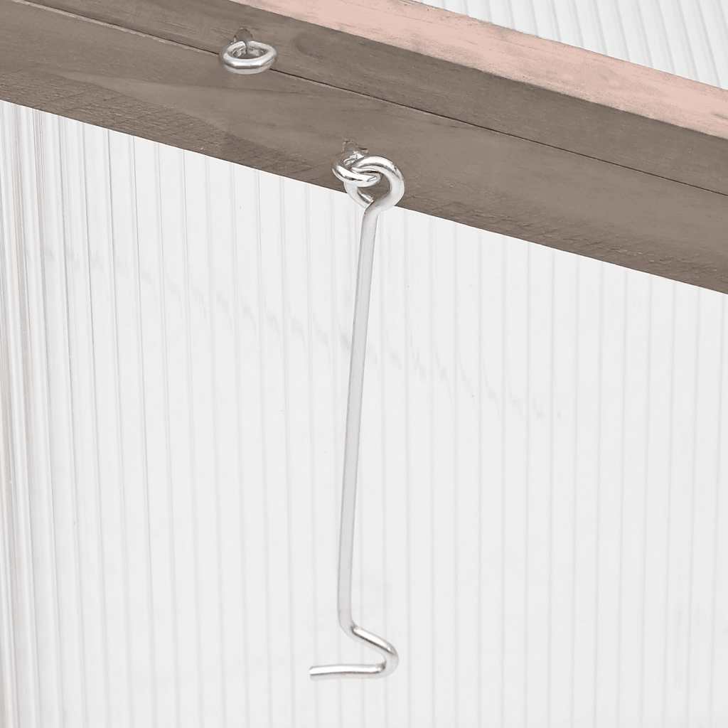 Invernadero madera de abeto gris 110x56x39 cm