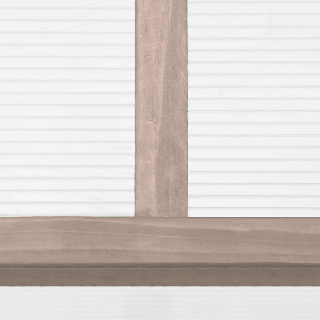 Invernadero madera de abeto gris 110x56x39 cm
