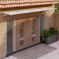 Marquise de porta policarbonato preto 122x90 cm