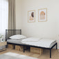 Estructura cama con cabecero sin colchón marrón roble 100x190cm