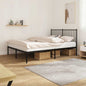 Estructura cama con cabecero sin colchón marrón roble 100x190cm