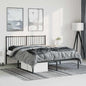 Estructura cama con cabecero sin colchón marrón roble 100x190cm