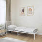Estructura cama con cabecero sin colchón marrón roble 100x190cm