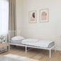 Estructura cama con cabecero sin colchón marrón roble 100x190cm