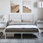 Estructura cama con cabecero sin colchón marrón roble 100x190cm