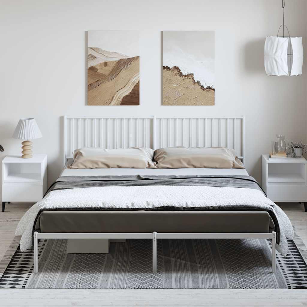 Estructura cama con cabecero sin colchón marrón roble 100x190cm