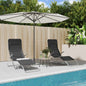 Folding Sun Lounger 2 pcs Textilene Steel Black Coated