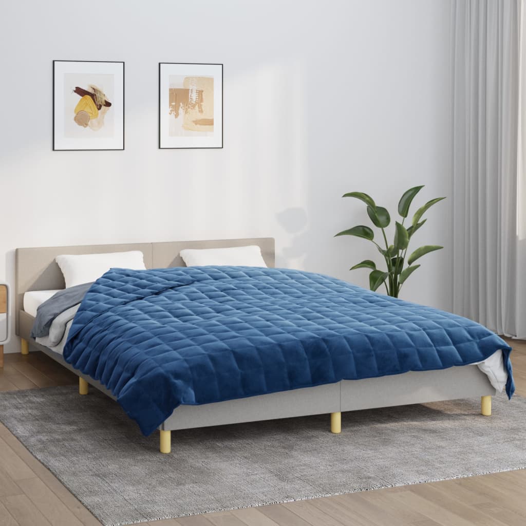 Manta con peso con funda gris 120x180 cm 5 kg tela