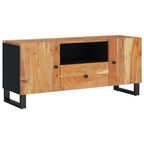 Mueble de TV madera acacia y madera contrachapada 105x33,5x46cm