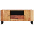 Mueble de TV madera acacia y madera contrachapada 105x33,5x46cm
