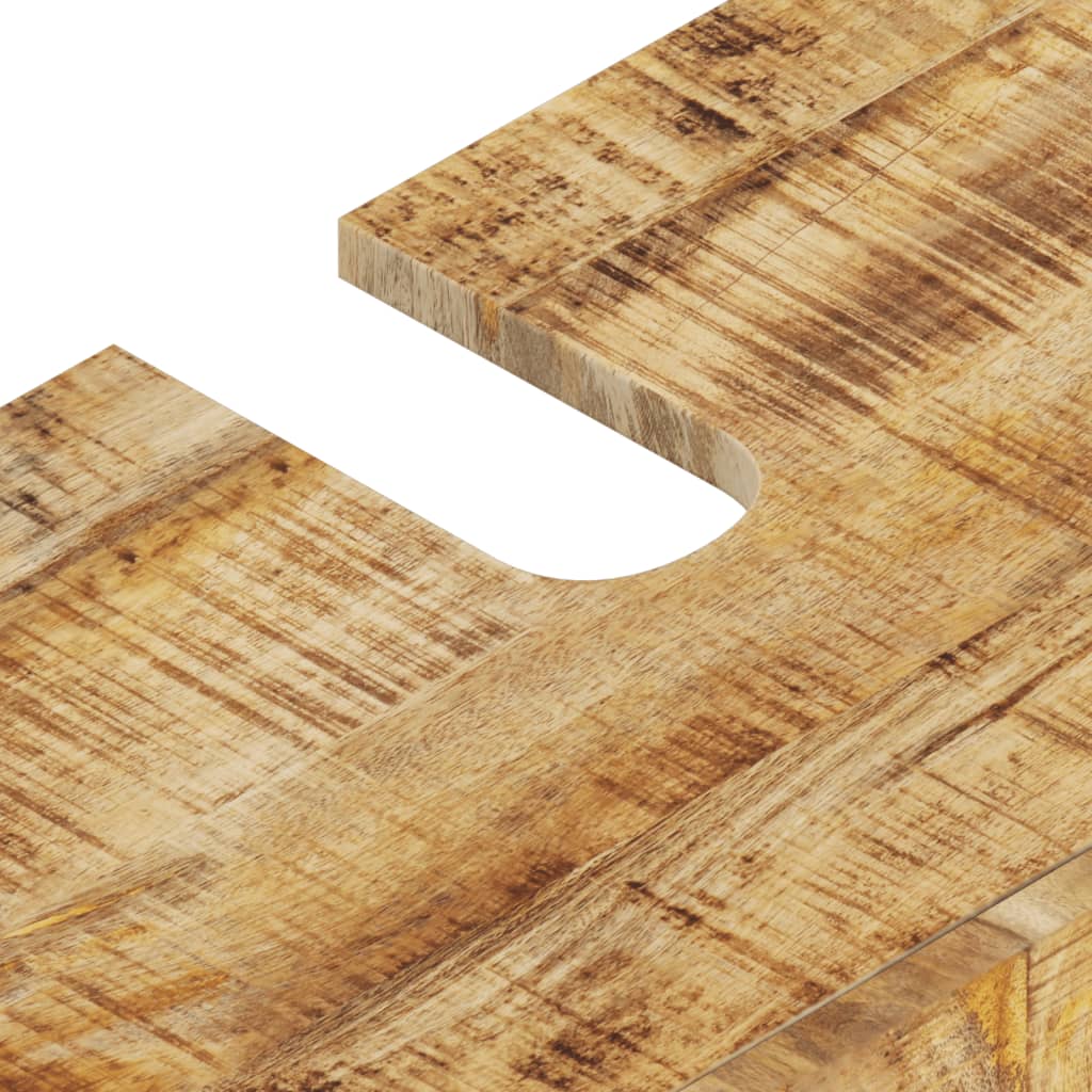 Mueble de lavabo madera mango y madera ingeniería 62x33x58 cm