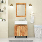 Armario para lavabo madera de ingeniería blanco 63x29x55 cm