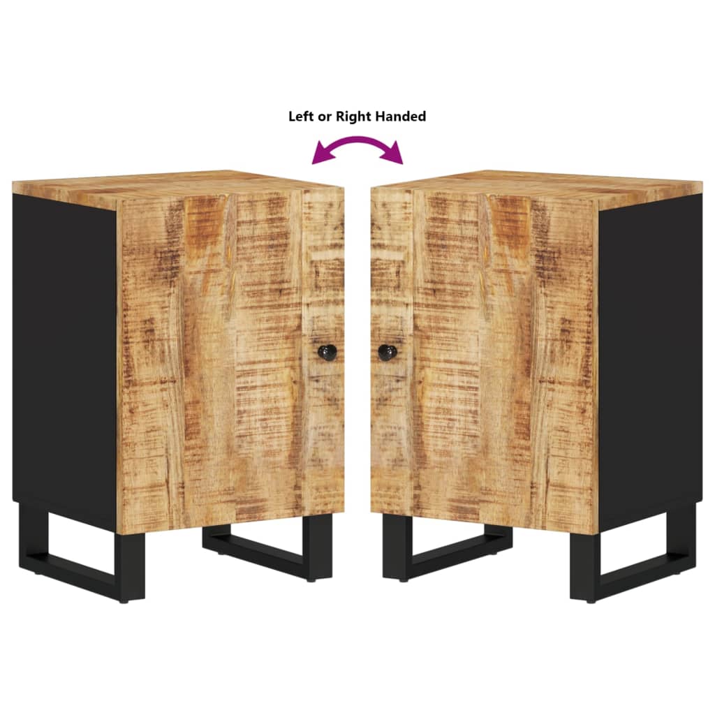 Mueble de baño madera maciza de mango 38x33x58 cm