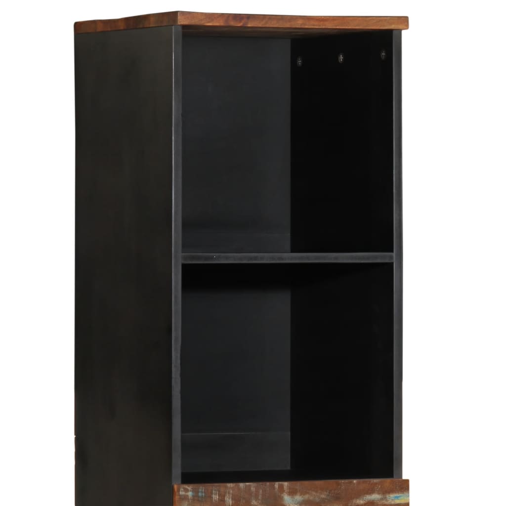 Mueble de baño madera maciza reciclada 38x33x160 cm