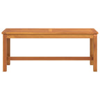 Banco de jardín madera maciza de acacia 110x35x45 cm