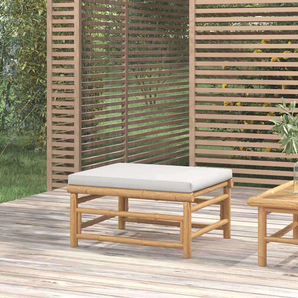 Mesa de centro de jardín bambú 100x55x33 cm