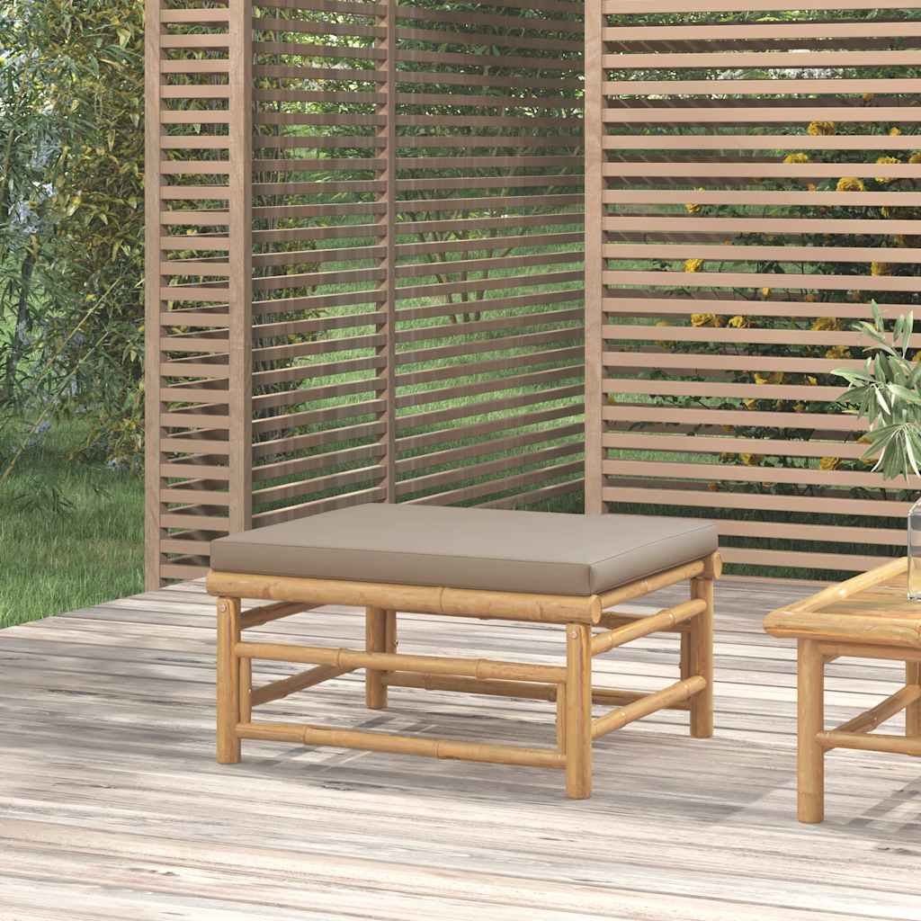 Mesa de centro de jardín bambú 100x55x33 cm