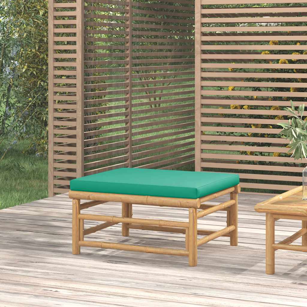 Mesa de centro de jardín bambú 100x55x33 cm