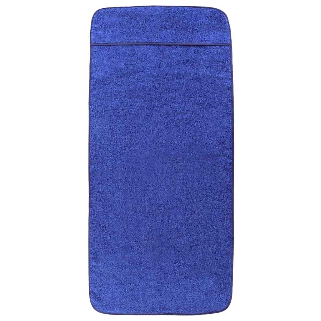 Toallas de playa 2 uds tela azul klein 400 g/m² 60x135 cm