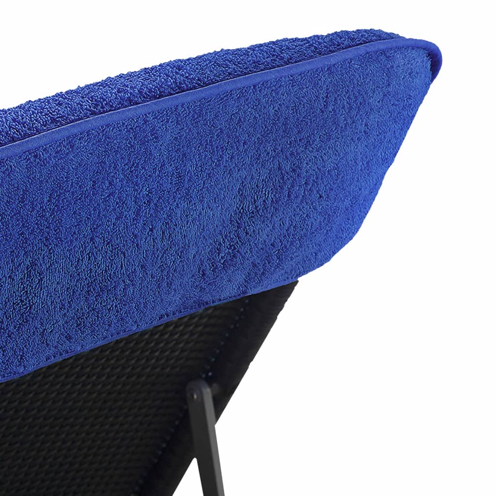 Toallas de playa 2 uds tela azul klein 400 g/m² 60x135 cm