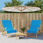 Toallas de playa 2 uds tela azul klein 400 g/m² 60x135 cm