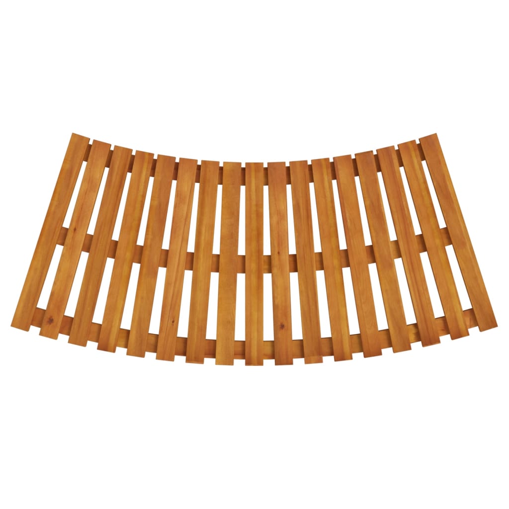 Peldaños para bañera de hidromasaje 2 uds madera maciza acacia