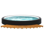 Peldaños para bañera de hidromasaje 2 uds madera maciza acacia