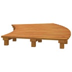 Peldaños para bañera de hidromasaje 2 uds madera maciza acacia