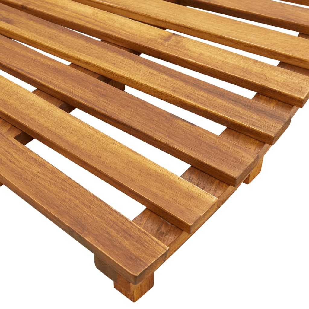 Peldaños para bañera de hidromasaje 2 uds madera maciza acacia